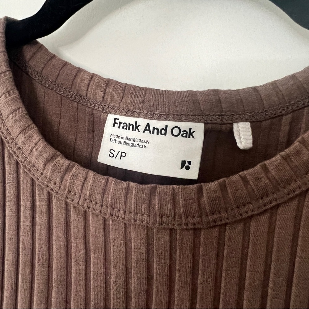 Frank & Oak Pink Clay Ribbed Racer Tank - Picture 5 of 6